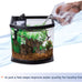 Aqueon LED MiniBow 2.5 Gallon Aquarium Fish Tank Kit with SmartClean Technology in Black for Small Fish