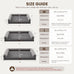 Large Dog Bed Dark Grey 45x35x7 Inch Orthopedic XXL Dog Bed for Medium Size Dogs