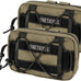 onetigris edc horizontal molle pouch for tool treat med - 500d nylon - tactical black coyote brown