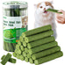 30g cat grass sticks for cats, delicious edible chew toy treats for teeth cleaning and hairball removal