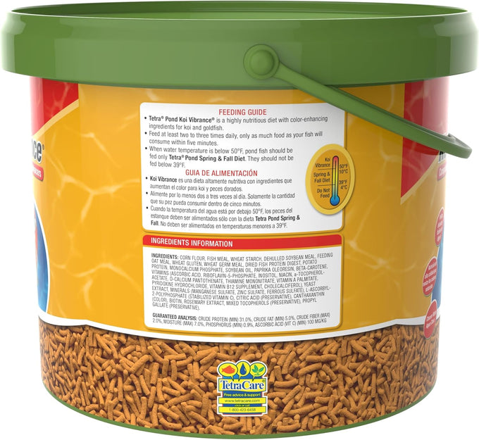 TetraPond Koi Vibrance Soft Sticks Floating Pond Food for 3.31 lbs Maintenance Diet