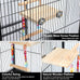 frgkbtm bird perch cage toy wooden platform play gym for parrots, green cheeks, lovebirds, chinchillas, hamsters, budgies