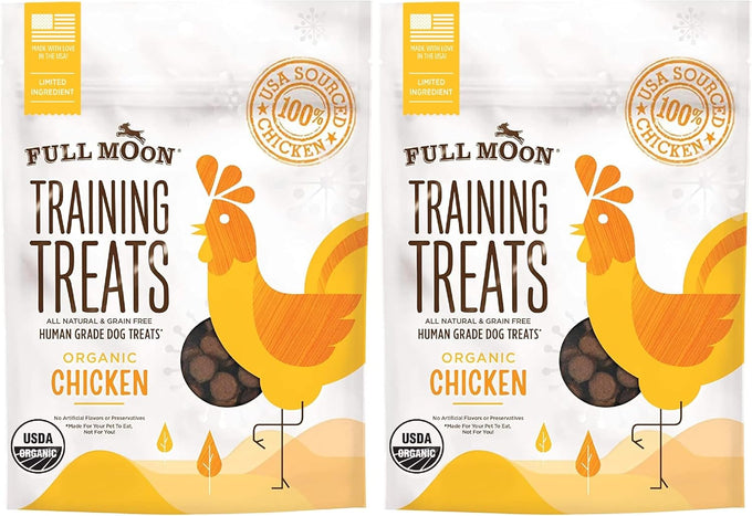 Full Moon Organic USDA Chicken Training Treats 6 Ounce Human Grade Dog Snacks