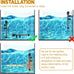 Orlushy Submersible Heater for Saltwater, Freshwater Aquariums with Thermometer, Adjustable and Durable