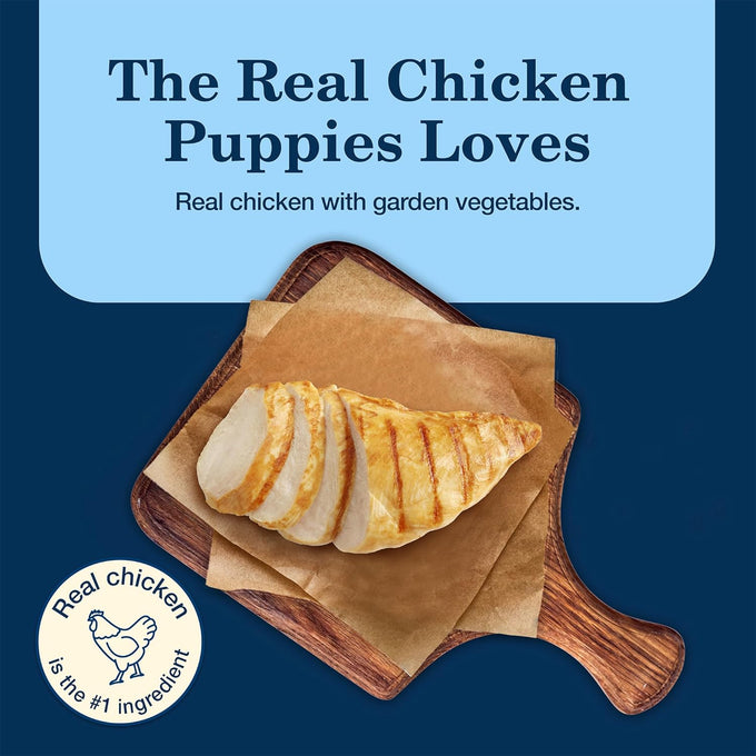 Blue Buffalo Homestyle Puppy Wet Dog Food, Chicken Dinner, 12-Pack