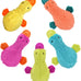 Multipet duckworth plush filled dog toys assorted colors pack of 1