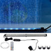 Carefree 24/7 Mode Submersible LED Aquarium Light with Full Spectrum CRI 82~85, Nanometer Materials, and Air Stone
