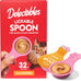 delectables lickable spoon handheld wet cat treats made with real salmon & tuna, creamy puree, mess free, quick & easy, grain-free 32ct variety pack