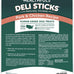 Healthfuls Deli Sticks Pork and Chicken Dog Treats, 10 Count Bag, Gluten-Free, Human-Grade, Soft and Chewy