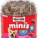 Milk-Bone Flavor Snacks Mini's dog biscuits, 36 Oz canister, beef, chicken, bacon flavors