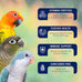Vitakraft VitaSmart Conure Small Parrot Food 4 Pound Bag premium bird food mix with real vegetables and fruits