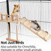 Wooden bird perches platform swing for small birds with climbing ladder, parakeet cage accessories