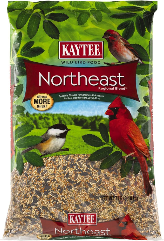 kaytee northeast regional wild bird blend, 7-pound bag, 3-to-1 preferred by songbirds nationwide