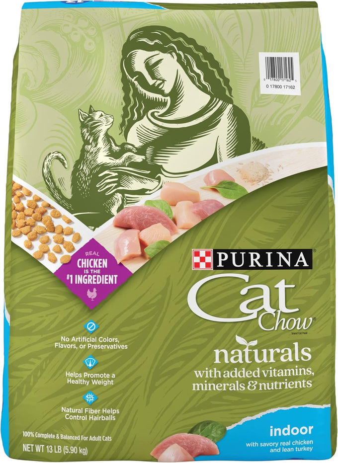 Purina Naturals Hairball Control Indoor Cat Food - 13 lb. Bag with Turkey and Chicken