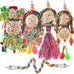 bissap 2pcs parrot foraging shredder toys sola balls sepak takraw for cockatiels parakeets conures love birds cage toy