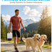 petnf dog water bottle portable 1 gallon (128oz) automatic gravity dog water bowl dispenser with pull-out drinking bowl