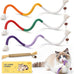 Silvervine Stick & Catnip Toy for Kittens & Adult Cats - 3Pcs Chew Rope Set with Refillable Catnip