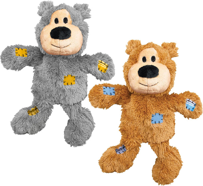 KONG Wild Knots Bear Assorted Colors Small Medium Dogs XS SM ML XL