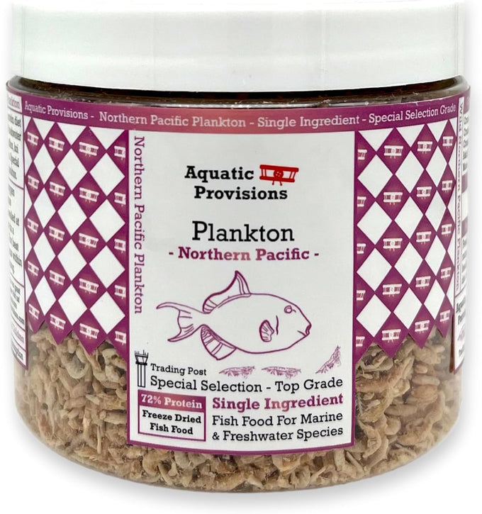 Aquatic Provisions Northern Pacific Plankton 1.25 oz High Protein Freeze Dried Fish Food For Aquariums
