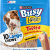 Purina Busy with Beggin' Dog Treats, Twist'd, Bacony, Rawhide-Free, Long-Lasting, Adult Dog Snacks, 10 Count Pack