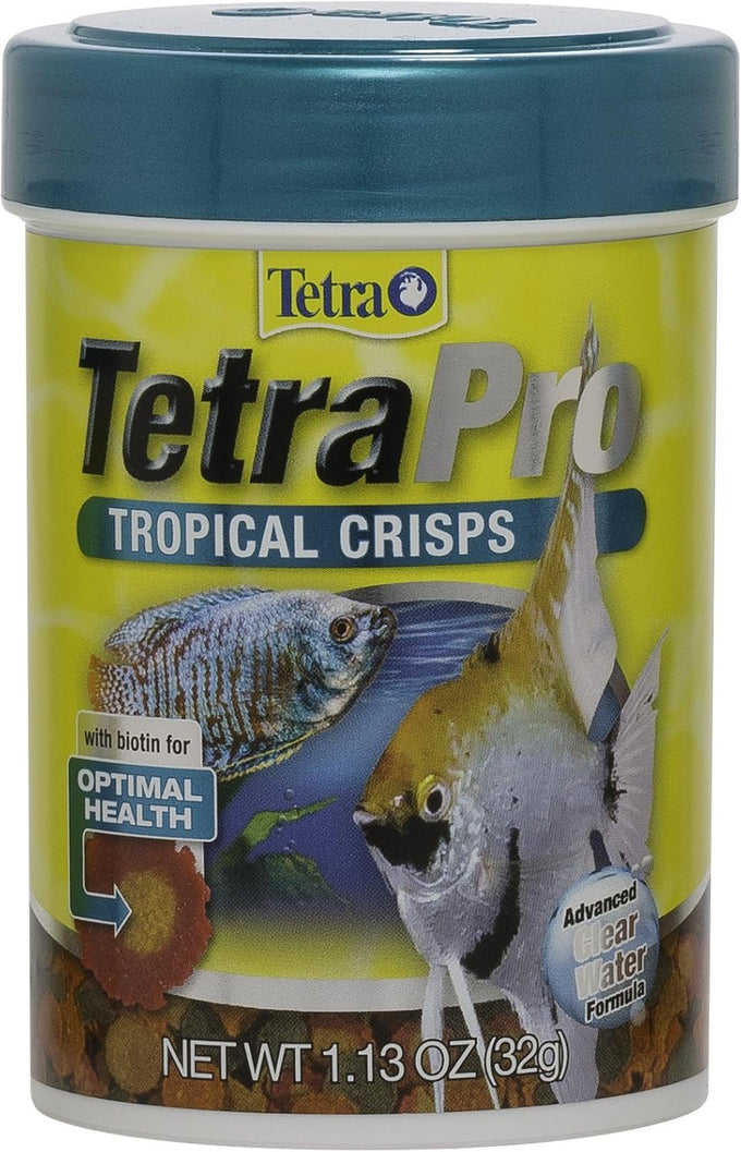 Tetra 77072 TetraPRO Tropical Crisps for Fishes, 2.37 oz net weight, floating food, enhanced coloration
