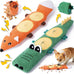 xiugoal 2-pack dog toys for aggressive chewers, small to medium breed, no stuffing, squeaky chew toy