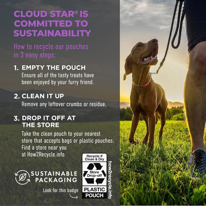 Cloud Star Tricky Trainers Soft & Chewy Liver Dog Treats, 14 oz. Pouch, Bite-Sized, Made in the USA