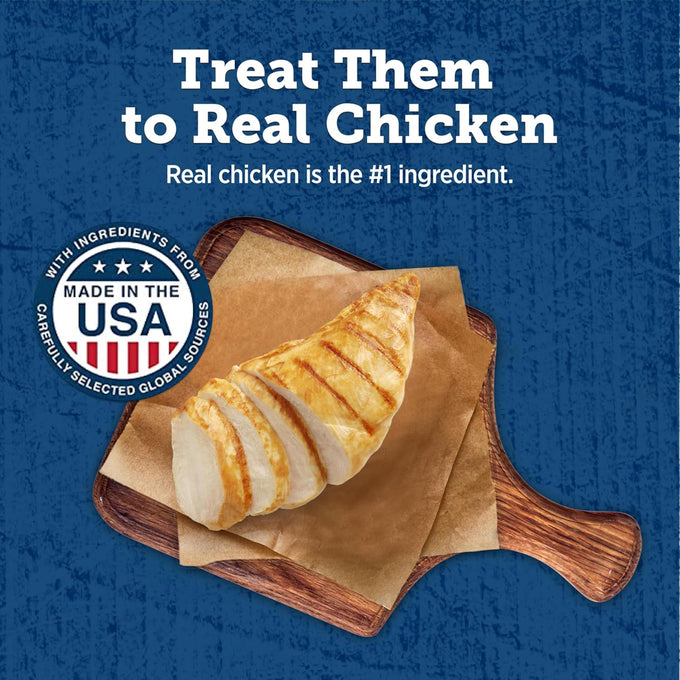 Blue Buffalo True Chews Premium Jerky Cuts 4oz Dog Treats with Natural Chicken Ingredients