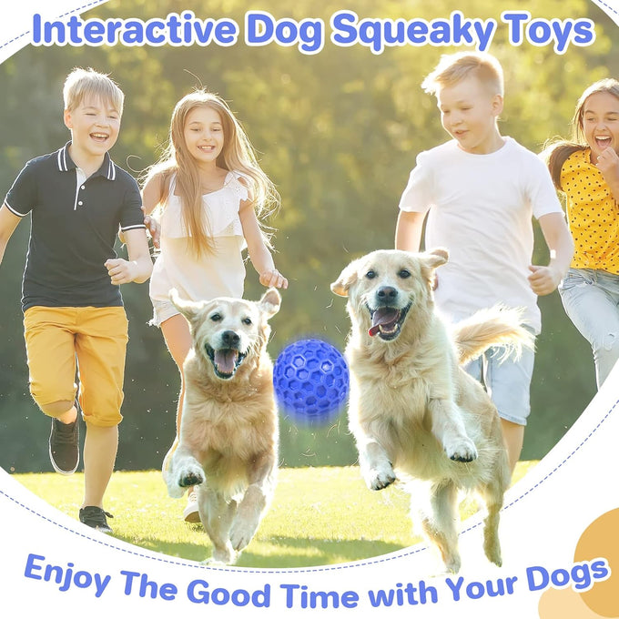 diissknic indestructible squeaky dog ball relieves anxiety, cleans teeth, interactive chew toy for aggressive chewers, large breed outdoor waterproof