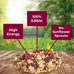 Kaytee 5.5 pound wild bird no mess nut & fruit food seed blend for blue jays, woodpeckers, and finches