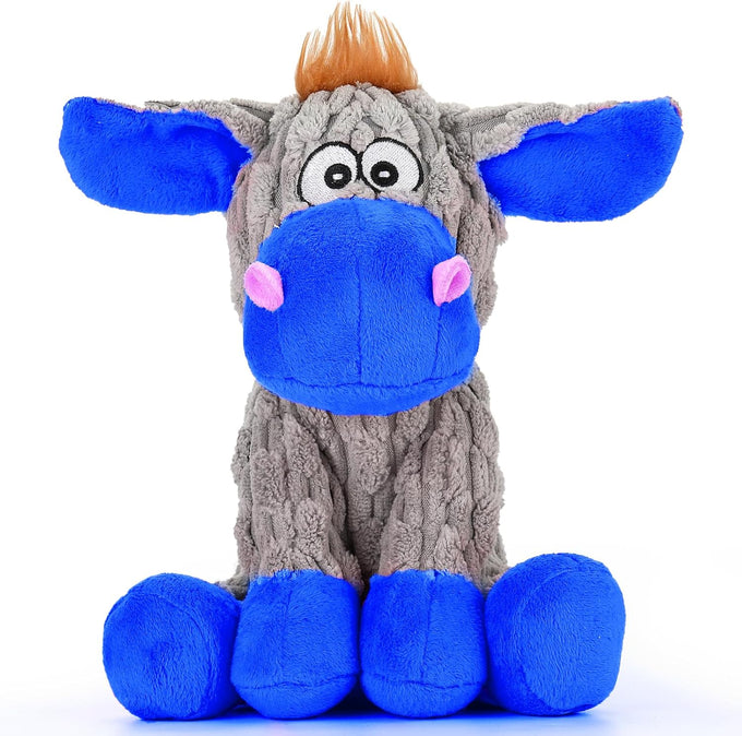 loncoldy plush chew toys for large dogs, crinkle stuffed animal squeaky interactive toys for small medium large dogs