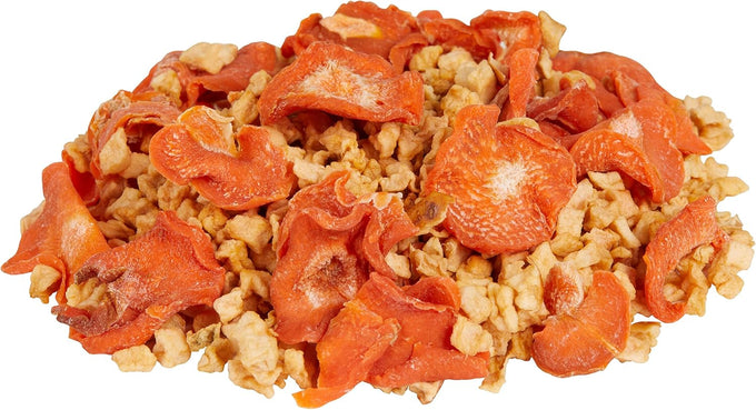 Kaytee natural pet snack for guinea pigs, rabbits, hamsters, and small animals, apple & carrot, 2.5 ounces
