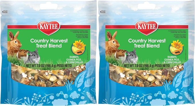 Kaytee Country Harvest Treat Blend for small pet animals, 7 oz, natural forage-style