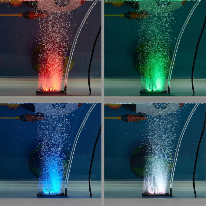 Carefree fish tank air stone with 2-inch air stone and 3ft silicone tubing for freshwater and saltwater aquariums