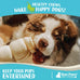 Raw Paws 6-inch free-range beef cheek rolls for dogs - 4 pack - no antibiotics or hormones - rawhide alternative