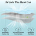LE SURE extra large dog cooling mat for XL dogs, 44x30, breathable, thin, portable, washable, blue