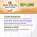 Wellness 95% Lamb Adult Canned Wet Dog Food, Grain Free