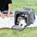 GAPZER Large Cat Carrier for Medium Big Cats, Soft-Sided, Washable, and Collapsible Pet Travel Bag