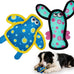 turtles & lobsters small dog toys cute colorful indoor play durable fabric non-shedding material