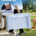 Medium cooling dog bed with orthopedic memory foam, waterproof, and washable nylon cover, blue, 36 inches