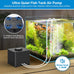 hygger aquarium air pump, 4w/7w/11w powerful oxygen aerator, adjustable dual stainless steel outlets for small-medium-large fish tank