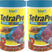 TetraPro Tropical Color Crisps fish food with natural color enhancers, 7.41 ounces
