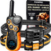 pawpro dog shock collar with remote, 4-mile range, night-light mode, 124 training levels, beeps, vibrations, waterproof rechargeable
