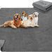 loobani 2 packs extra large reusable dog mat for floor, non-slip washable pee pads for dogs, gray, 36x48 inches