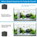 hygger aquarium air pump, 4w/7w/11w powerful oxygen aerator, adjustable dual stainless steel outlets for small-medium-large fish tank