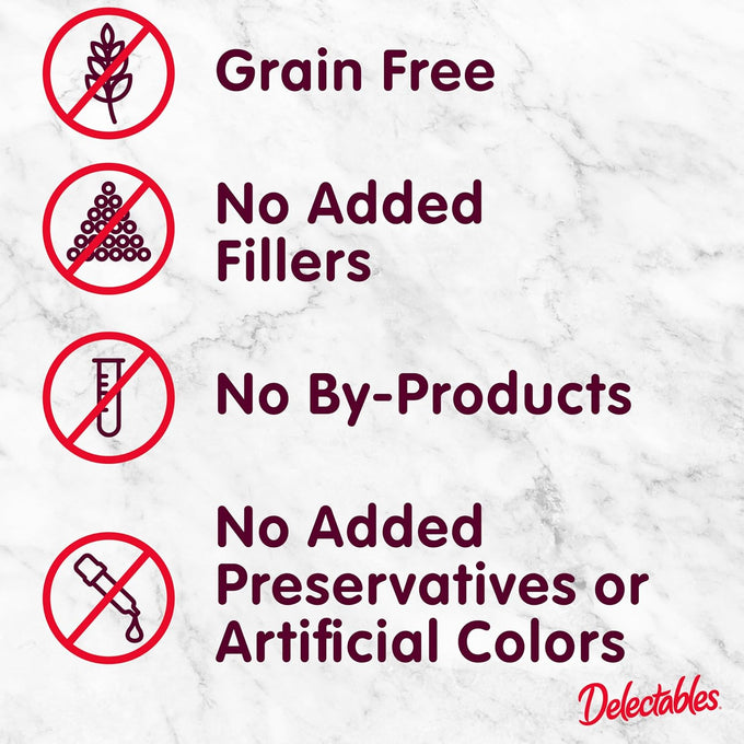 Delectables Squeeze Up Non-Seafood Chicken, 0.5 Ounces Tube, Grain-Free, 40 Tubes Total