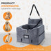 CozyCruiser dog car seat for small and medium dogs with soft plush fabric, adjustable safety leash, and double seat belt protection fits most cars and SUVs