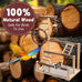 Natural Wooden Parrot Stand for Small to Medium Birds, 16.3" x 10.6" x 23.2", Chestnut Wood, Easy Assembly