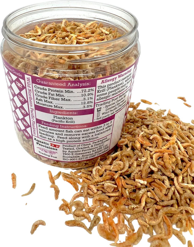 Aquatic Provisions Northern Pacific Plankton 1.25 oz High Protein Freeze Dried Fish Food For Aquariums