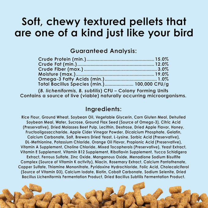 Kaytee Nutri Soft 3 Pound Pet Food for Macaw & Cockatoo Birds, Soft Texture, No Artificial Colors or Flavors